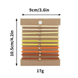 10 CLIP ON THREADED HAIR SCRUNCHIES_CWAHA2723