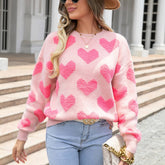 Valentines Day Pullover Sweater With Heart