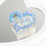 HEART STAR GLITTER HAIR CLAW SWEET BACK BUN CLIP_CWAHA2315