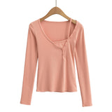 Two Button-Up Long-Sleeved T-Shirts