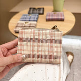 New Fashion Houndstooth Heart 2-Fold Wallet_Cwab06248