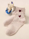 Cute Heart Cotton Ankle Socks Women Casual_Cwshb00069
