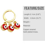 RETRO COLORFUL OIL DROP DEVILS EYE EARRINGS_CWAJE1021