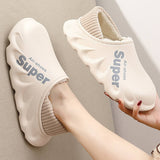 Winter Waterproof Cotton Slippers Warm House Shoes