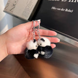 SMALL CUTE PANDA DOLL CAR KEYCHAIN PENDANT_CWMM2494