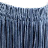 Velvet Pleated Pants Loose Straight Pants
