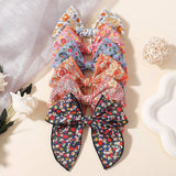 FLORAL COTTON BOW HAIR CLIP FOR BABY GIRLS_CWAHA6752