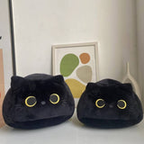 CUTE BLACK CAT PLUSH TOY PILLOW_CWMM0862
