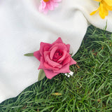 ARTIFICIAL FLOWER ROSE BEAUTIFUL HAIRPIN_CWAHA1506