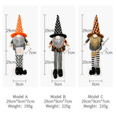 HALLOWEEN HANGING LEG DOLL ORANGE HAT ORNAMENTS_CWMM1771