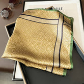 SILK SQUARE SCARF MAZE PRINT SUMMER WRAP_CWASC0611