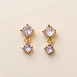 BIRTHSTONE STUD EARRINGS ZODIAC COLORFAST MATERIAL_CWAJE5104