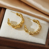 18K GOLD PLATED STAINLESS STEEL EARRINGS_CWMM3618