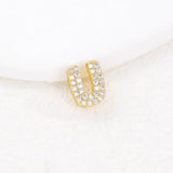 Tiny Zirconia Pendant 26 Letters Necklace_Cwmm5863