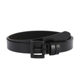 MINIMALIST UNISEX BLACK SOLID ZINC ALLOY BELT_CWABE1238