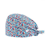 OPERATING ROOM CAP COTTON PRINTED SURGICAL CAP_CWAH3375