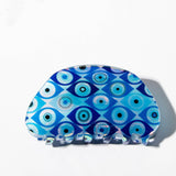 BLUE EYE PRINT HAIR CLAW CREATIVE FRENCH STYLE_CWAHA0315