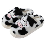 CUTE CARTOON COW STYLE WINTER COTTON SLIPPERS_CWMM3072