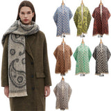 PAISLEY JACQUARD SCARF UNISEX WINTER SHAWL WRAP_CWASC0862