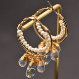 LUXURY VINTAGE NATURAL FRESHWATER PEARL EARRINGS_CWAJE3786