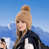 Winter Warm And Stylish Fur Ball Beanie_Cwasc1122