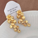 LEAF TASSEL FLOWER EARRINGS_CWAJE2045