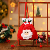 CHRISTMAS BRUSHED CLOTH CANDY TOTE BAG GIFT BAG_CWMM1907