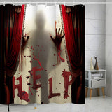 HALLOWEEN EASTER WATERPROOF SHOWER CURTAIN_CWMM1807