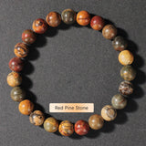 Crystal Natural Stone Beaded Bracelet Unisex_Cwmm11267