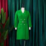 HIGH WAIST FASHIONABLE WAIST MID LENGTH SUIT DRESS_CWDSD6062