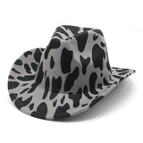 THICKENED FABRIC DOUBLE SIDED COW PATTERN DENIM HAT_CWAH2535