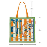 COLORBLOCK CARRIAGE CANVAS TOTE FOR WOMEN_CWAB5130