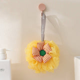 SUNFLOWER BATH BALL 50G LARGE SUPER SOFT BATH POUF_CWMM3328
