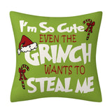 GRINCH CARTOON PRINT CHRISTMAS PILLOWCASE_CWMM1389