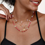 GEOMETRIC JEWELRY CHAIN SIMPLE NECKLACE_CWMM3671