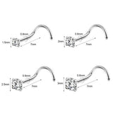 STEEL NOSE STUD WITH 5A ZIRCON ON STRAIGHT BAR_CWMM9600