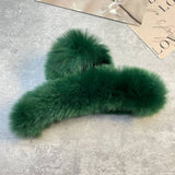 REX RABBIT FUR CLAWS ELEGANT MIXED COLOR CLIPS_CWASC1591