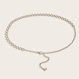 Cwasc2565_Rhinestone Waist Chain Metal Belt