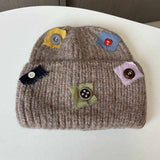 Warm Patch Button Knit Hat_Cwab2908