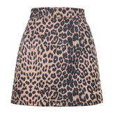 SEXY LEOPARD PRINT HIGH WAIST SUEDE HIP SKIRT_CWBSS0373