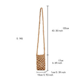 FASHIONABLE AND VERSATILE COTTON ROPE WOVEN BAG_CWAB4689