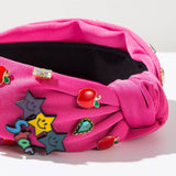 FASHIONABLE ENGLISH LETTERS DIAMOND HEADBAND_CWAHA1783