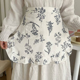 HALF BODY FALLEN LEAVES PLAID APRON_CWMM5800