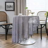 FOREST STYLE PASTORAL CROCHET COVER DINING TABLE_CWMM0965