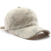 Vintage Corduroy Baseball Cap Solid Sun Hat_Cwah0902