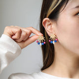 Womens Vintage Evil Eye Necklace And Earrings Set