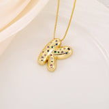 CREATIVE GLOSSY COLORFUL LETTER PENDANT NECKLACE_CWMM5877
