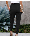 Solid Color High-Waisted Niners Split Slacks