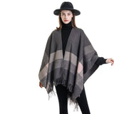 FASHIONABLE WARM STRIPED COLOR MATCHING SHAWL_CWMM2087