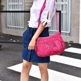 SIMPLE WATERPROOF NYLON CROSSBODY SHOULDER BAG_CWASC1733